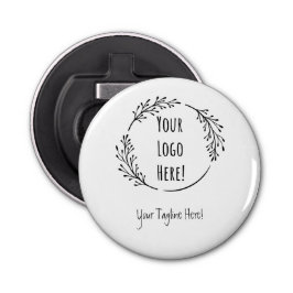 Personaliseer Personaliseer Product Business Logo  Button Flesopener