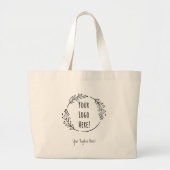Personaliseer Personaliseer Product Business Logo  Grote Tote Bag (Voorkant)