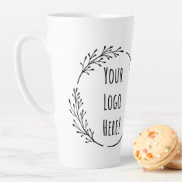 Personaliseer Personaliseer Product Business Logo  Latte Mok