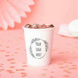 Personaliseer Personaliseer Product Business Logo  Papieren Bekers