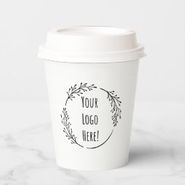 Personaliseer Personaliseer Product Business Logo  Papieren Bekers