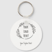 Personaliseer Personaliseer Product Business Logo  Sleutelhanger (Voorkant)