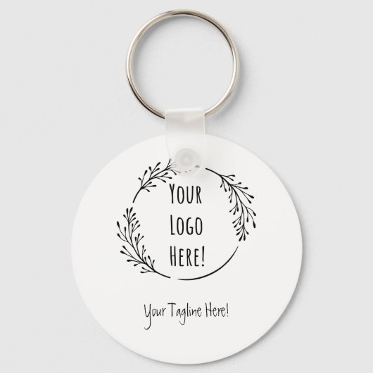 Personaliseer Personaliseer Product Business Logo  Sleutelhanger (Voorkant)