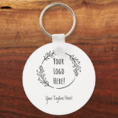 Personaliseer Personaliseer Product Business Logo  Sleutelhanger (Voorkant)