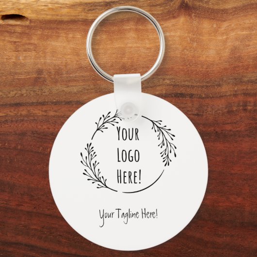 Personaliseer Personaliseer Product Business Logo  Sleutelhanger (Voorkant)