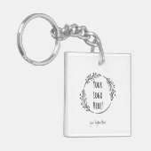 Personaliseer Personaliseer Product Business Logo  Sleutelhanger (Voorkant Links)
