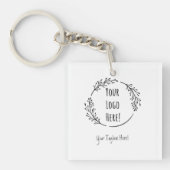 Personaliseer Personaliseer Product Business Logo  Sleutelhanger (voorkant)