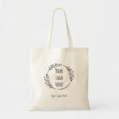 Personaliseer Personaliseer Product Business Logo  Tote Bag (Voorkant)