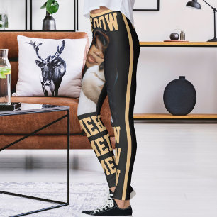 Personaliseer Pet Cat Mom Love Houtskool Perzik Fo Leggings