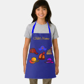 Personaliseer Pet Collectie Kinder Blue Craft Schort (Insitu)