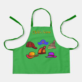 Personaliseer Pet Collectie Kinder Groene Craft Schort