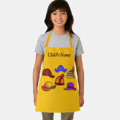 Personaliseer Pet Collectie Kinder Yellow Craft Schort (Insitu)