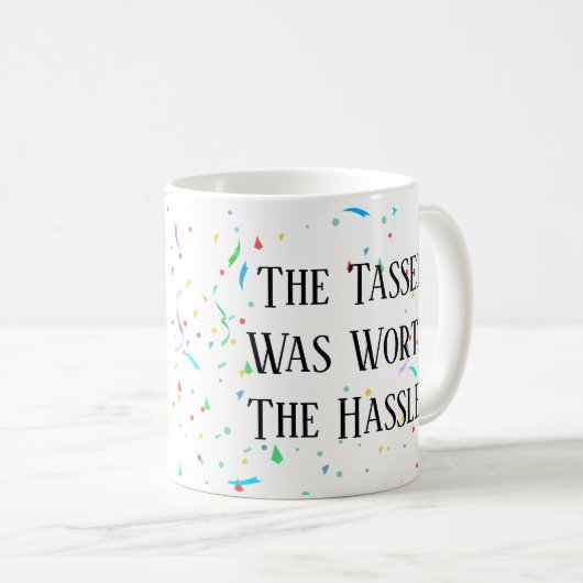 Personaliseer pet en toga de mok van uilafstuderen (Voorkant rechts)