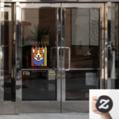 Personaliseer Pet Salon Honden- en kattenaanbevole Raamsticker (Kantoordeur)