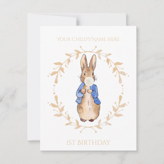 Personaliseer Peter Bubble Gum 1e Verjaardag (Voorkant)