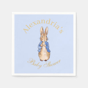 Personaliseer Peter de Konijn Baby shower Servet