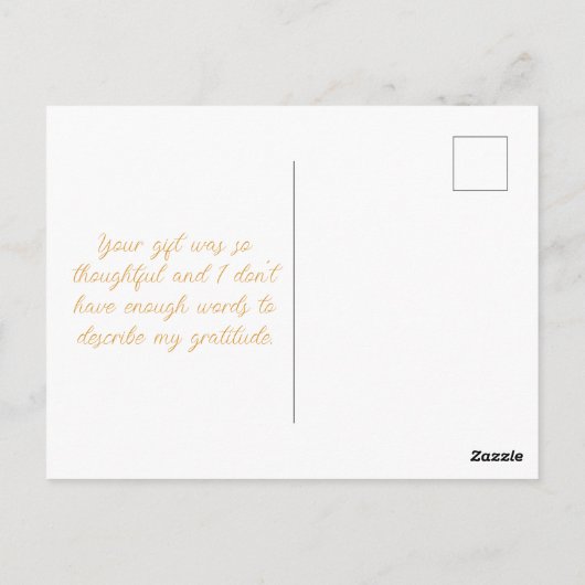 Personaliseer Peter de konijn Bedankt Briefkaart (Achterkant)