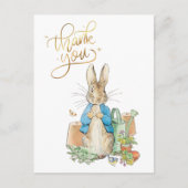 Personaliseer Peter de konijn Bedankt Briefkaart (Voorkant)