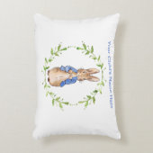 Personaliseer Peter de Naam van het Konijnenkind Accent Kussen (Voorkant(Verticaal))