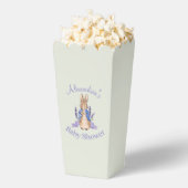 Personaliseer Peter het Konijn Baby shower Bedankdoosjes (Popped)