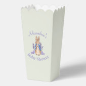 Personaliseer Peter het Konijn Baby shower Bedankdoosjes (Voorkant)