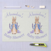 Personaliseer Peter het Konijn Baby shower Tissuepapier (Craft)
