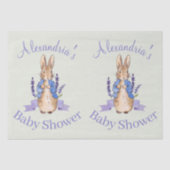 Personaliseer Peter het Konijn Baby shower Tissuepapier (Voorkant)