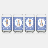 Personaliseer Peter het konijn Dank u Blikvorm Glas (Voorkant)