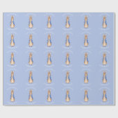 Personaliseer Peter het konijn doopsel Cadeaupapier (Vlak)