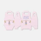 Personaliseer Peter het Konijn Eerste Verjaardag Bedankdoosjes (Uitgevouwen)