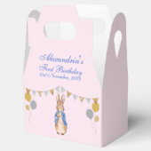 Personaliseer Peter het Konijn Eerste Verjaardag Bedankdoosjes (Geopend)