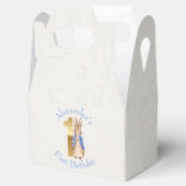 Personaliseer Peter het konijn Eerste verjaardag Bedankdoosjes (Geopend)