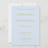 Personaliseer Peter het Konijn Eerste Verjaardag Kaart (Achterkant)