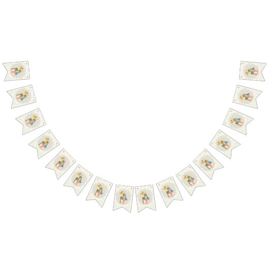 Personaliseer Peter het konijn Eerste Verjaardag Vlaggetjes (Alle)