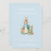 Personaliseer Peter het konijn Foto Dank u Bedankkaart (Voorkant / Achterkant)