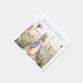 Personaliseer Peter het konijn in de tuin van de w Servet (Hoek)