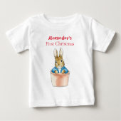 Personaliseer Peter the Rabbit Sitting Plant Pot (Voorkant)