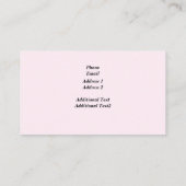 Personaliseer Photo Dance Studio Visitekaartjes (Achterkant)