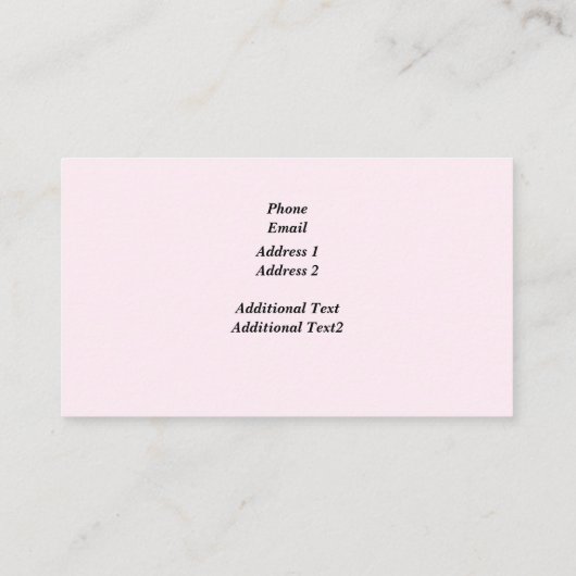 Personaliseer Photo Dance Studio Visitekaartjes (Achterkant)