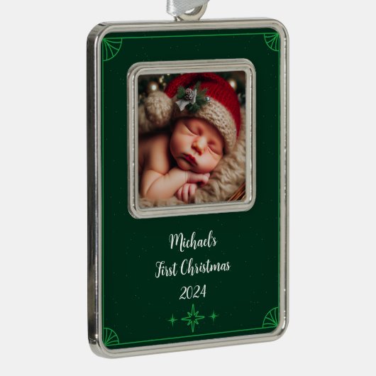 Personaliseer Photo Framed Ornament (Rechts)