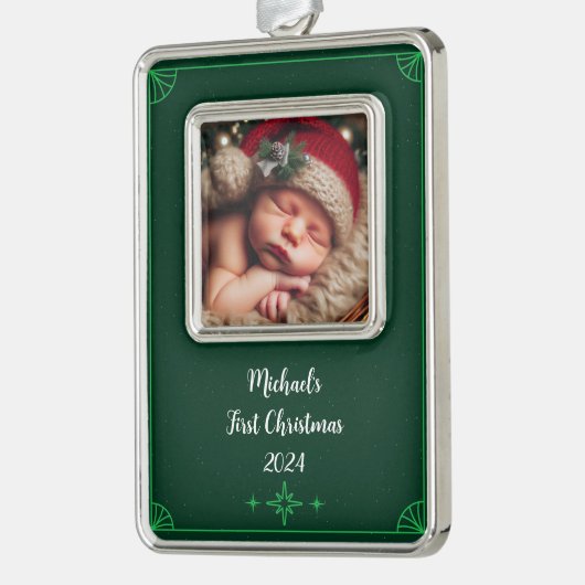 Personaliseer Photo Framed Ornament (Links)