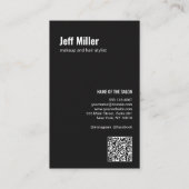 Personaliseer Photo Minimalist Haarstylist Salon Visitekaartje (Achterkant)