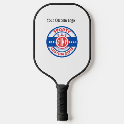 Personaliseer pickleball paddle bedrijf logo gits (Voorkant)