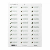 Personaliseer Pinecone Holiday Return Adres Label (Full Sheet)