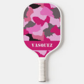Personaliseer Pink Camo | roze camouflage Pickleball Paddle (Voorkant)