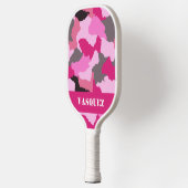 Personaliseer Pink Camo | roze camouflage Pickleball Paddle (Links)