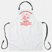 Personaliseer Pizza Restaurant Gedetailleerde Pizz Schort (Voorkant)