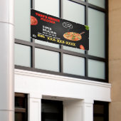 Personaliseer Pizza Shop Business Groot Spandoek (Buitenkant Gebouw)