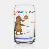 Personaliseer: Plato vogelbekdier koorddanser Blikvorm Glas (Voorkant)