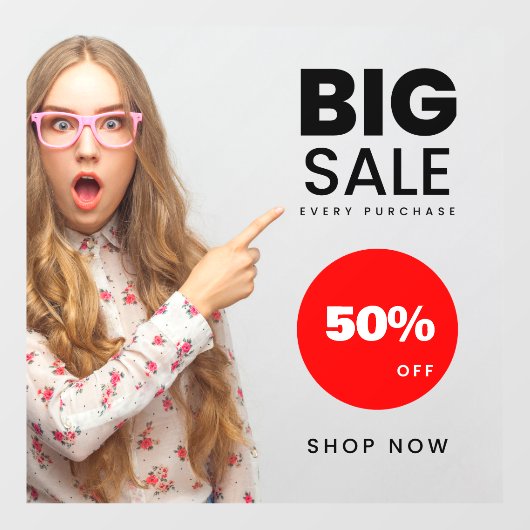 Personaliseer plezier generieke Mode grote verkoop Raamsticker (Vel)